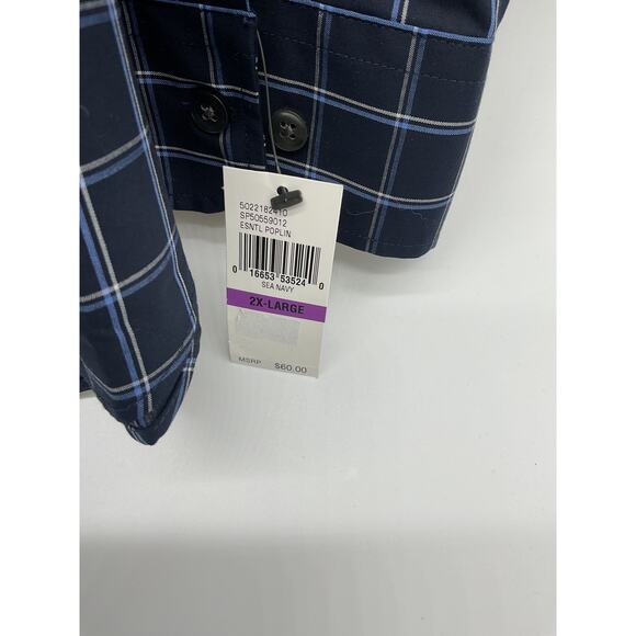 Van Heusen Men’s Never Tuck Button-Down Shirt XXL Long Sleeve - Picture 4 of 6